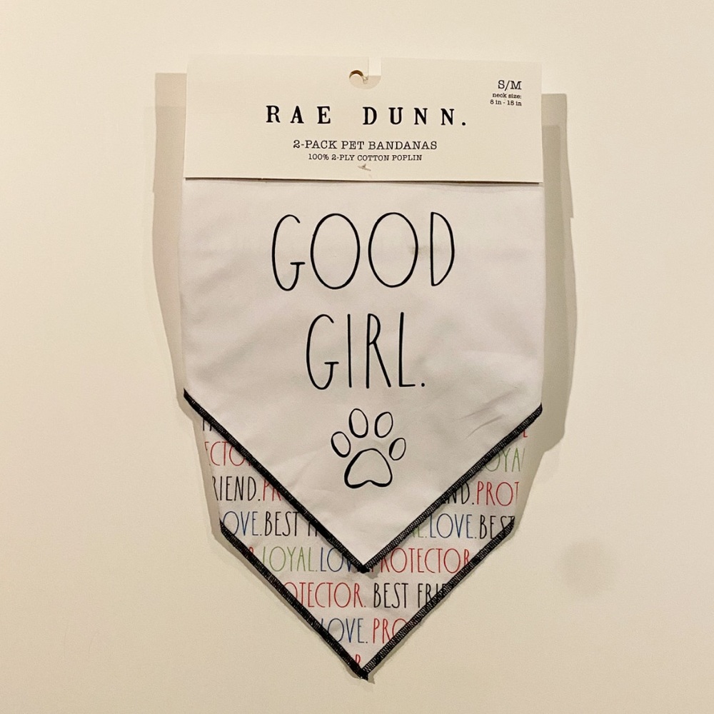 RAE DUNN GOOD GIRL. 🐾 Bandanas Set
